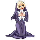 🙏 emoji Naughty Nun Telegram sticker 11 of 30
