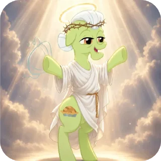 😇 emoji Granny Smith /@lx_zyr Telegram sticker 10 of 24