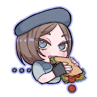 😶 emoji Resident Evil Cuties by Diakki Telegram sticker 7 of 33