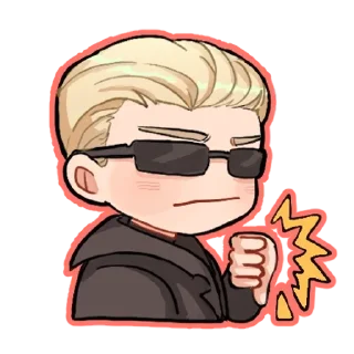 👎 emoji Resident Evil Cuties by Diakki Telegram sticker 11 of 33