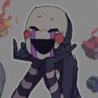 🌟 emoji БОЛЬШЕ ⇨ @CLOOBHUB ФНАФ СТИКЕРЫ МАРИОНЕТКА ТГ TG Telegram sticker 19 of 28