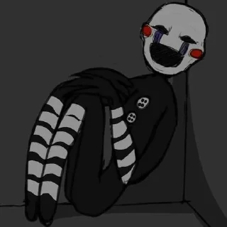🌟 emoji БОЛЬШЕ ⇨ @CLOOBHUB ФНАФ СТИКЕРЫ МАРИОНЕТКА ТГ TG Telegram sticker 17 of 28