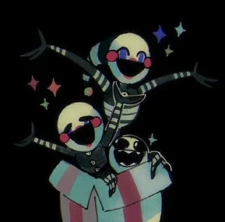 🌟 emoji БОЛЬШЕ ⇨ @CLOOBHUB ФНАФ СТИКЕРЫ МАРИОНЕТКА ТГ TG Telegram sticker 23 of 28
