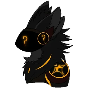 ❓ emoji Protogen Telegram sticker 13 of 17