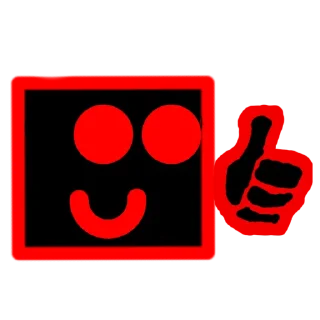 👍 emoji Кубик (старый стикер) Telegram sticker 9 of 9