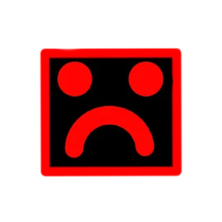 ☹️ emoji Кубик (старый стикер) Telegram sticker 5 of 9