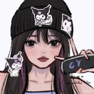 Sticker from Girls is so pretty
