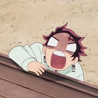😩 emoji Tanjiro @anime_sticks Telegram sticker 12 of 25