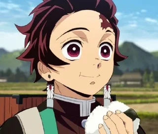 🙂 emoji Tanjiro @anime_sticks Telegram sticker 6 of 25