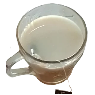 Sticker from milk tea
