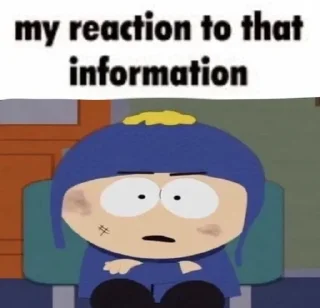 🤨 emoji South Park Telegram sticker 8 of 120