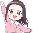 Sticker from Little Girl