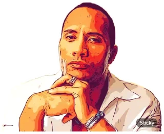 🤔 emoji The Rock Telegram sticker 17 of 22