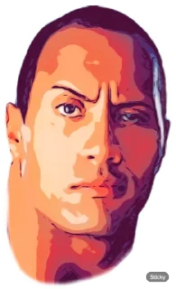😏 emoji The Rock Telegram sticker 16 of 22