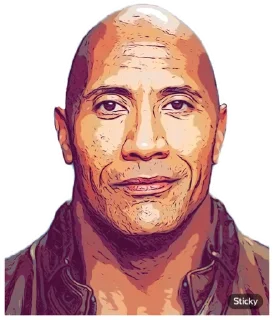 Sticker from The Rock