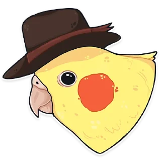 👋 emoji ПАПУГИ by @kotypic Telegram sticker 6 of 21