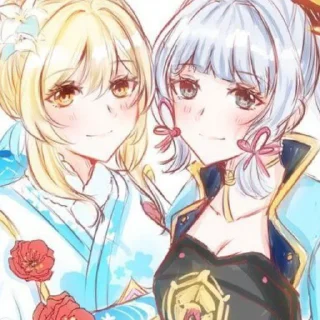 🌸 emoji Аяка & Люмин Telegram sticker 19 of 29