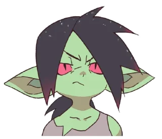 😕 emoji Goblin Telegram sticker 3 of 8