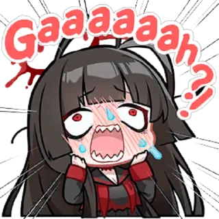 😱 emoji Blue Archive Stickers Telegram sticker 5 of 88