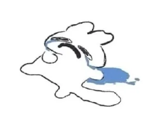 Sticker from pain