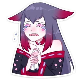 😢 emoji Тёмная Мари (@TgSticker) Telegram sticker 21 of 48