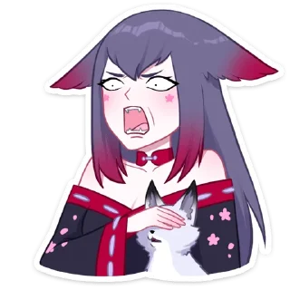 😳 emoji Тёмная Мари (@TgSticker) Telegram sticker 7 of 48