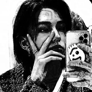🥺 emoji Хенджин альфа @omegaalfastikers @Stikery4bot Telegram sticker 18 of 24