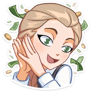 🤑 emoji Катя :: @stickroom Telegram sticker 11 of 48