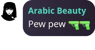 🔫 emoji Ərəb Leyli 🤲🏿😔 Telegram sticker 21 of 38