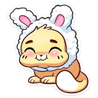 🐰 emoji ванилька без надписей @lolitastick Telegram sticker 12 of 65