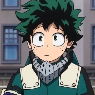 🫡 emoji Мидория Изуку Telegram sticker 8 of 11