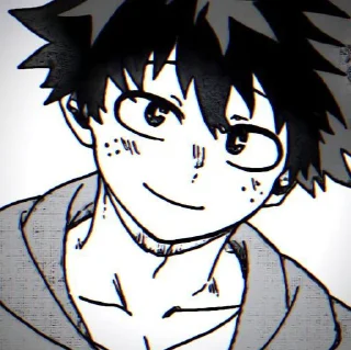 👤 emoji Мидория Изуку Telegram sticker 1 of 11