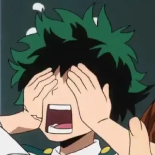 💚 emoji 💚~Изуку Мидория~💚 Telegram sticker 15 of 120