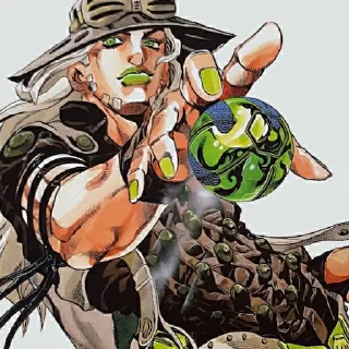 Sticker from gyro zeppeli