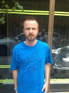 😶 emoji Aaron Paul Telegram sticker 17 of 22