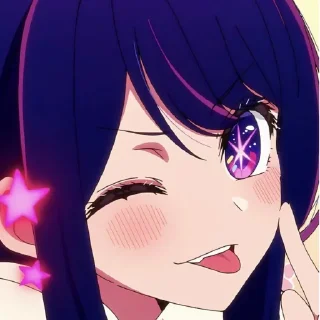 😝 emoji ᴀɪ ʜᴏsʜɪɴᴏ🌌 @OshiNoKo_wc Telegram sticker 6 of 120