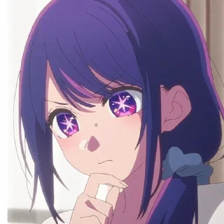 🤔 emoji ᴀɪ ʜᴏsʜɪɴᴏ🌌 @OshiNoKo_wc Telegram sticker 13 of 120