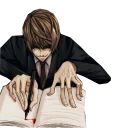 😏 emoji Тетрадь смерти :: @animesticks Telegram sticker 11 of 31
