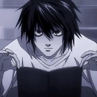 😠 emoji ✧✧✧DEATH NOTE✧✧✧ @anime_sticks Telegram sticker 8 of 40