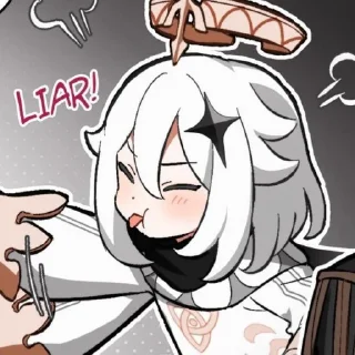 🤍 emoji Паймон @fordgenshin Telegram sticker 16 of 20