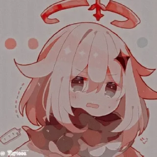 🤍 emoji Паймон @fordgenshin Telegram sticker 18 of 20
