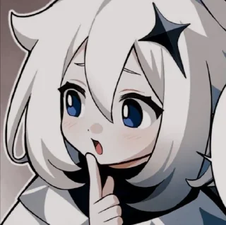 🤍 emoji Паймон @fordgenshin Telegram sticker 14 of 20