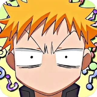 🫥 emoji Блич Telegram sticker 20 of 38