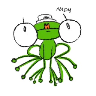 🙃 emoji Hydrogen Frog -> @HydrogenFrog Telegram sticker 10 of 39