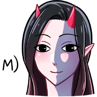 😚 emoji Дьяволица Telegram sticker 23 of 40