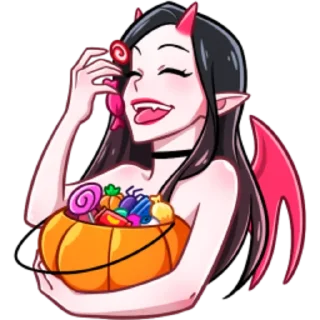 😄 emoji Дьяволица 2.0 Telegram sticker 16 of 47