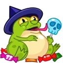 🍭 emoji Frog Witch Telegram sticker 15 of 15