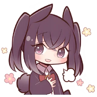 🤗 emoji Чёрная зайка @Nyasticks Telegram sticker 23 of 41