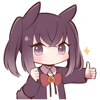 🔝 emoji Чёрная зайка @Nyasticks Telegram sticker 19 of 41