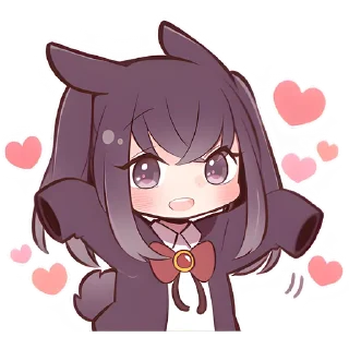🥰 emoji Чёрная зайка @Nyasticks Telegram sticker 11 of 41